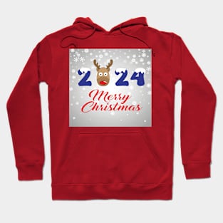 reindeer christmas 2024 Hoodie